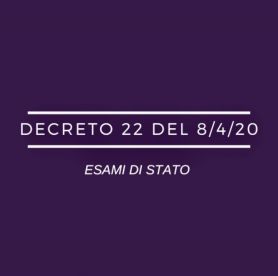 DECRETO SCUOLA SUGLI ESAMI DI STATO